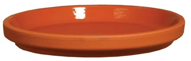 BCI German Terracotta 801691 Waterproof Saucer, 9-1/2 in W, Clay, Red, Pack of 10
