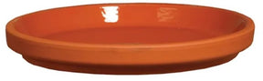 Border Concepts 801687 German Inner Glazed Saucer, 5 in Dia, Clay, Red, Pack of 16