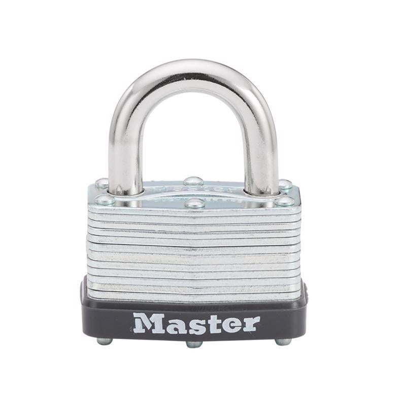 Master Lock 1-1/16 in. H X 1-3/4 in. W Laminated Steel Warded Locking Warded Padlock, Pack of 4
