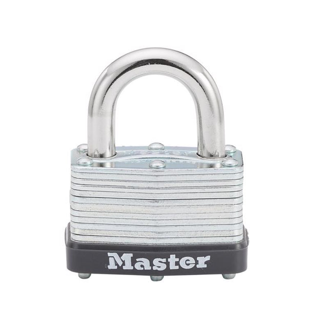 Master Lock 1-1/16 in. H X 1-3/4 in. W Laminated Steel Warded Locking Warded Padlock, Pack of 4
