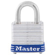 Master Lock 1 in. H X 1-1/8 in. W Laminated Steel 4-Pin Cylinder Exterior Padlock