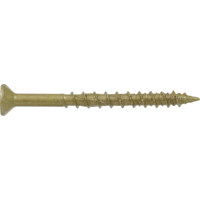HILLMAN Power Pro No. 8 Ga. X 2 in. L Star Flat Head Coarse Multi-Material Screws, Pack of 5