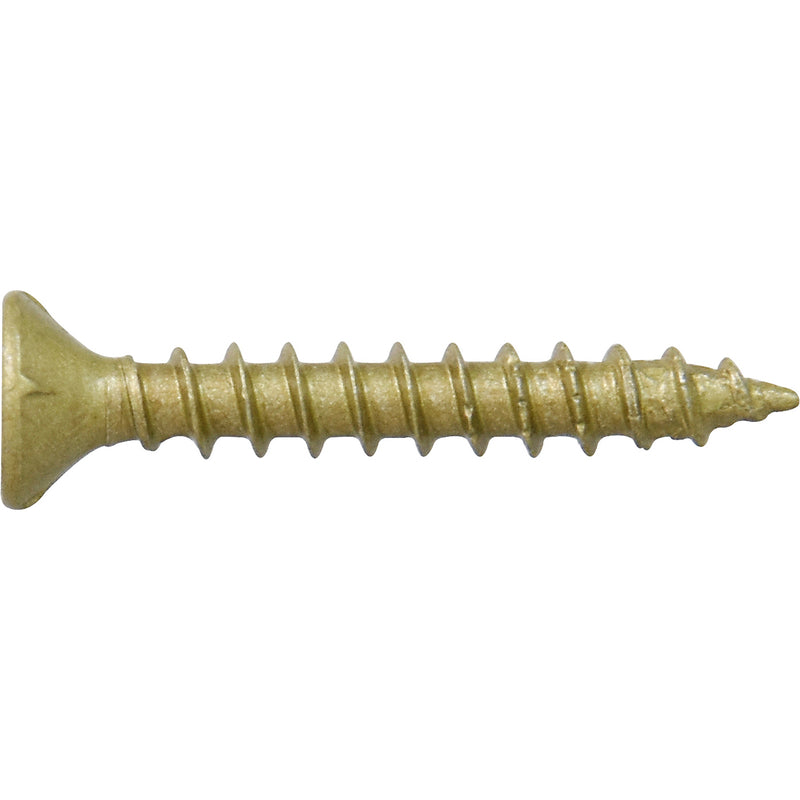 HILLMAN Power Pro No. 6 Ga. X 1 in. L Star Flat Head Coarse Multi-Material Screws, Pack of 5
