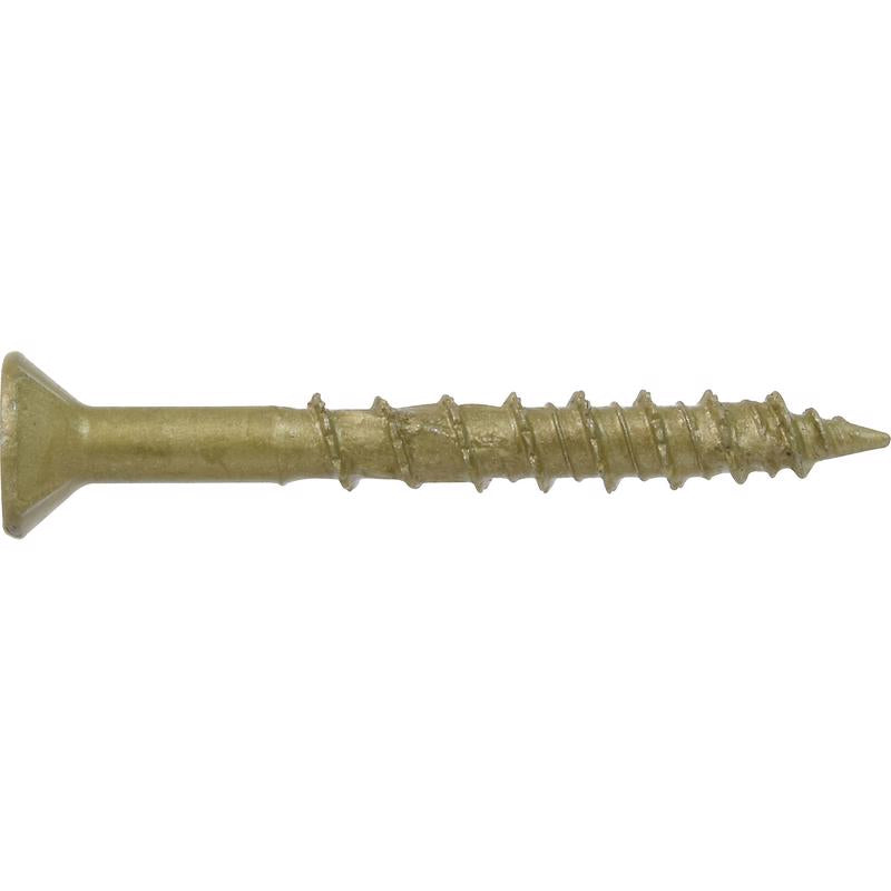 HILLMAN Power Pro No. 8 Ga. X 1-1/2 in. L Star Flat Head Coarse Multi-Material Screws, Pack of 5