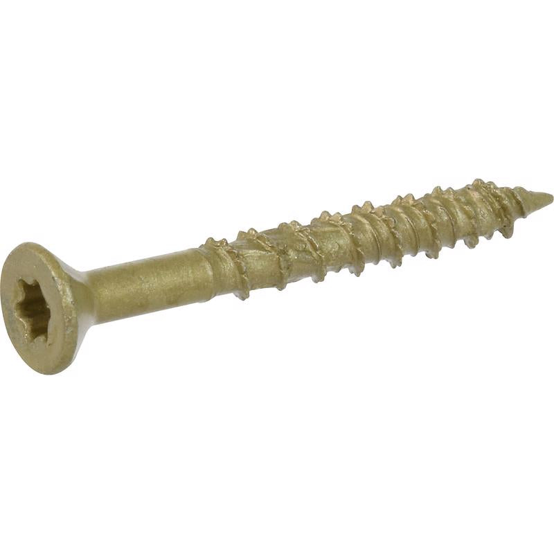 HILLMAN Power Pro No. 8 Ga. X 1-1/2 in. L Star Flat Head Coarse Multi-Material Screws, Pack of 5