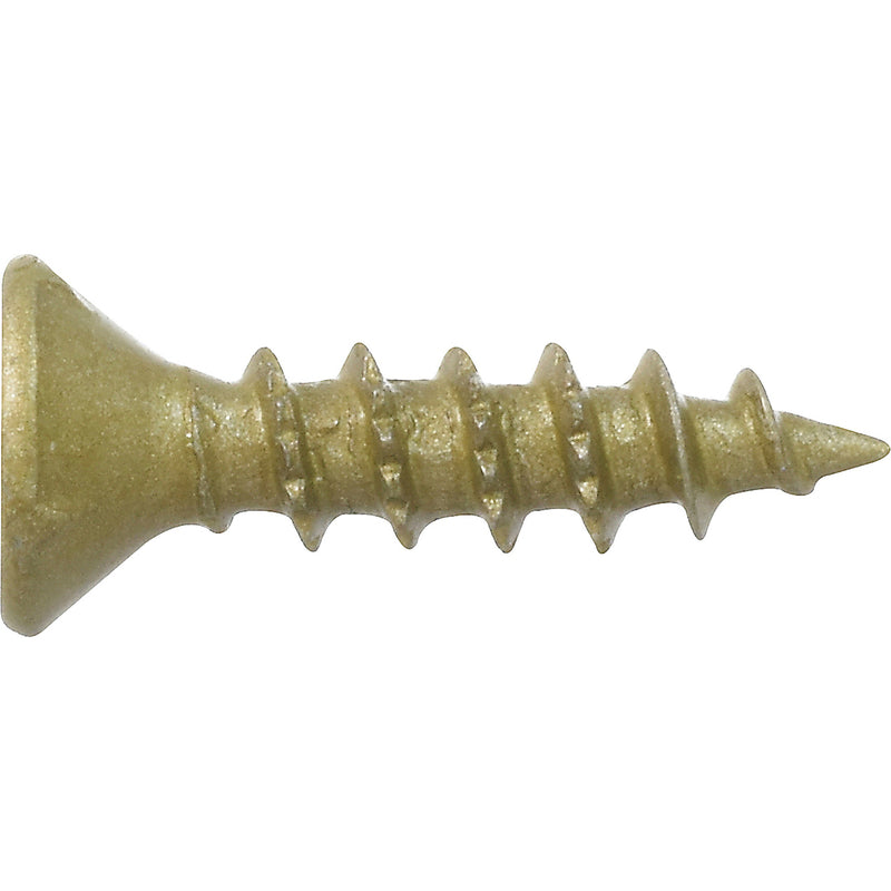 HILLMAN Power Pro No. 6 Ga. X 5/8 in. L Star Flat Head Coarse Multi-Material Screws, Pack of 5