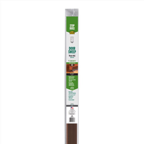 M-D Building Products DENY Bronze Aluminum/Vinyl Sweep For Doors 36 in. L X 0.25 in.