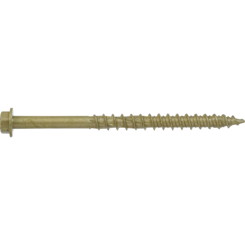 HILLMAN Power Pro No. 10 Ga. X 2-3/4 in. L Star Hex Washer Head Coarse Multi-Material Screws