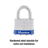Master Lock 1-5/16 in. H X 1 in. W X 1-3/4 in. L Laminated Steel Ball Bearing Locking Exterior Padlo