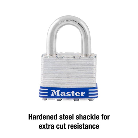 Master Lock 1-5/16 in. H X 1 in. W X 1-3/4 in. L Laminated Steel Ball Bearing Locking Exterior Padlo