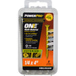 HILLMAN Power Pro 1/4 in. Ga. X 4 in. L Star Flat Head Coarse Multi-Material Screws, Pack of 5