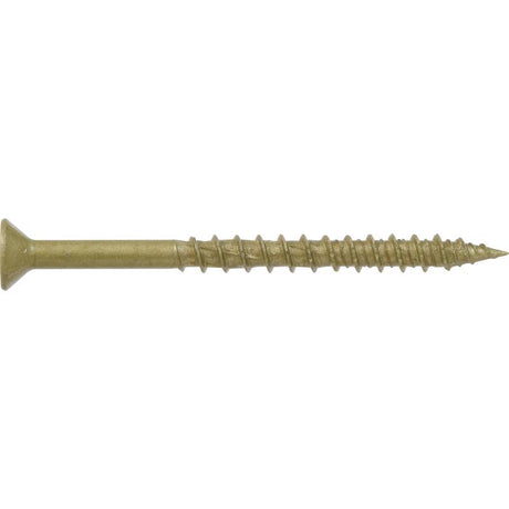 HILLMAN Power Pro No. 10 Ga. X 2-1/2 in. L Star Flat Head Coarse Multi-Material Screws, Pack of 5
