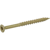 HILLMAN Power Pro No. 10 Ga. X 2-1/2 in. L Star Flat Head Coarse Multi-Material Screws, Pack of 5