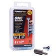 HILLMAN Power Pro No. 6 Ga. X 1/2 in. L Star Pan Head Coarse Multi-Material Screws, Pack of 5