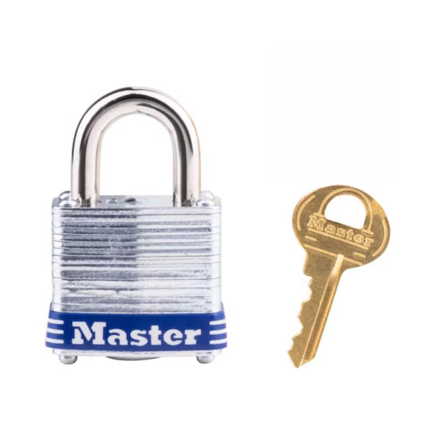 Master Lock 1 in. H X 11/16 in. W X 1-1/8 in. L Steel 4-Pin Cylinder Exterior Padlock, Pack of 6