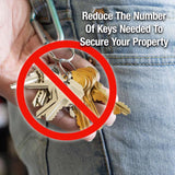 Master Lock 1 in. H X 11/16 in. W X 1-1/8 in. L Steel 4-Pin Cylinder Exterior Padlock, Pack of 6