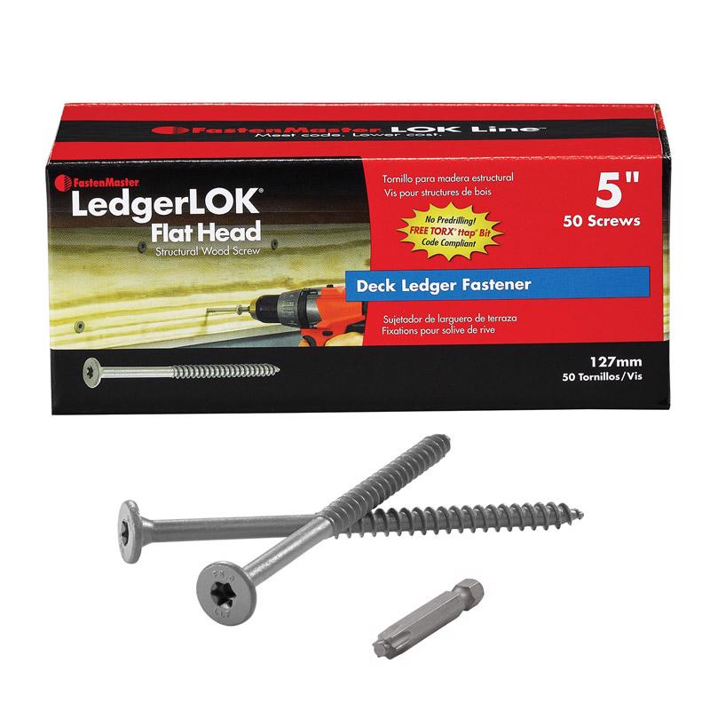 FastenMaster LedgerLok No. 12 each X 5 in. L Torx Ttap Flat Head Coarse Structural Screws