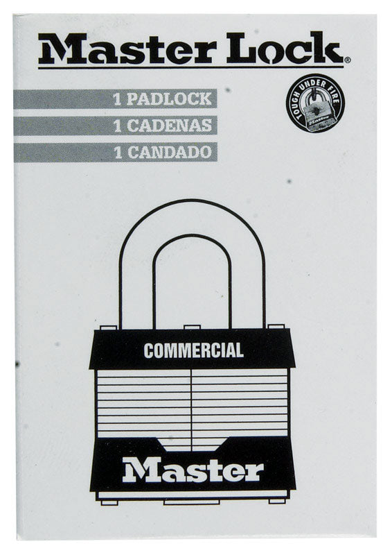 Master Lock 1-5/16 in. H X 1-9/16 in. W X 1-1/2 in. L Steel Double Locking Exterior Padlock, Pack of 6