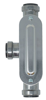 Southwire SIMPush 65073301 Conduit Body, 1/2 in Hub, 1.63 in OAL, Push-In, Aluminum