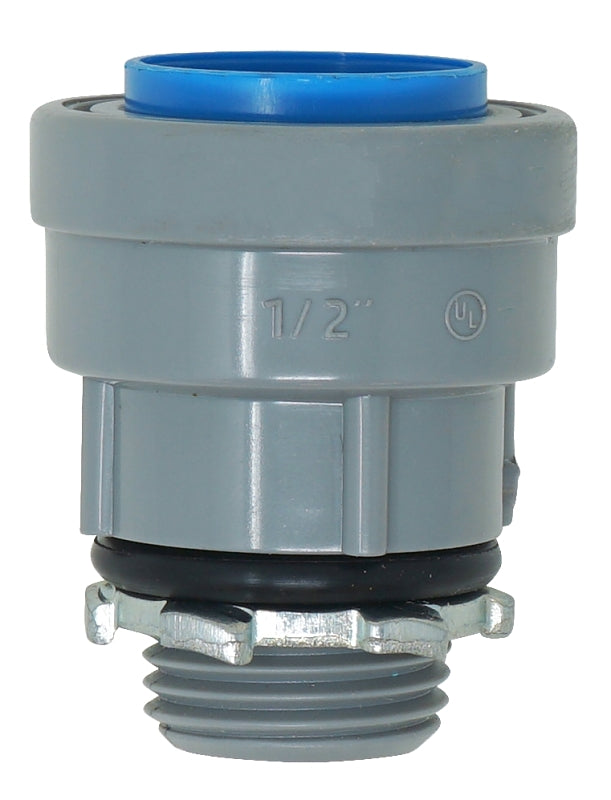 Southwire SIMPush 65083903 Conduit Adapter, 3/4 in Male, 1.65 in Dia, PVC, 1.83 in L