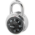 Master Lock 2-9/10 in. H X 1-7/8 in. W Steel Combination Dial Combination Padlock, Pack of 6
