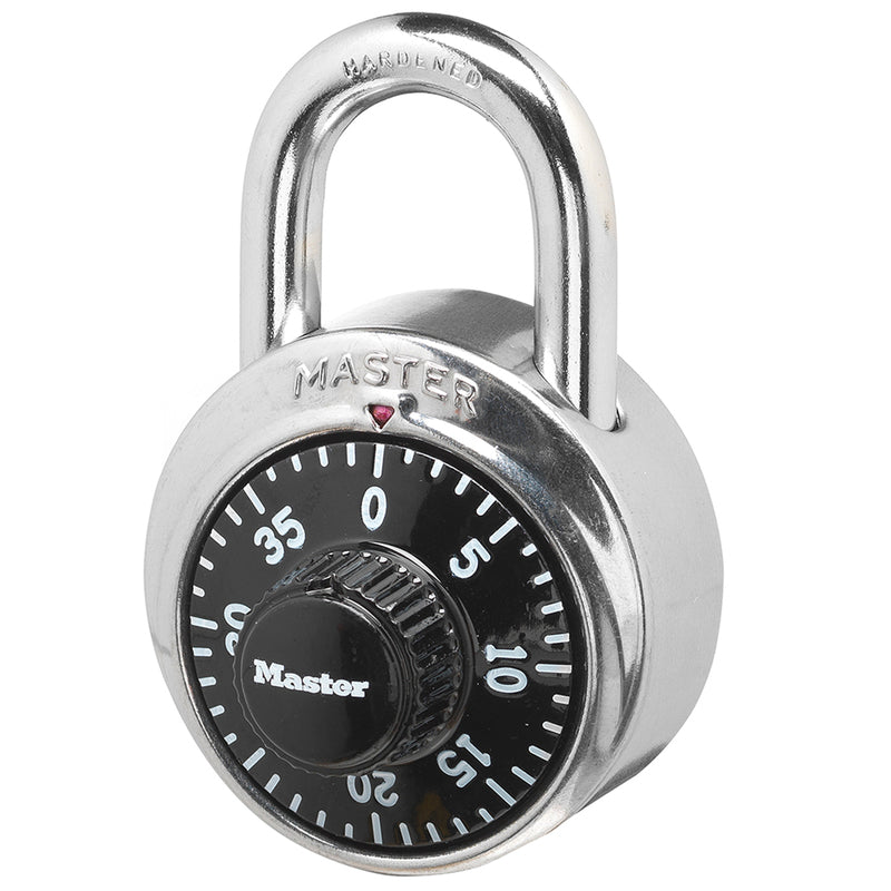Master Lock 2-9/10 in. H X 1-7/8 in. W Steel Combination Dial Combination Padlock, Pack of 6