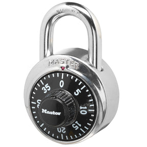 Master Lock 2-9/10 in. H X 1-7/8 in. W Steel Combination Dial Combination Padlock, Pack of 6
