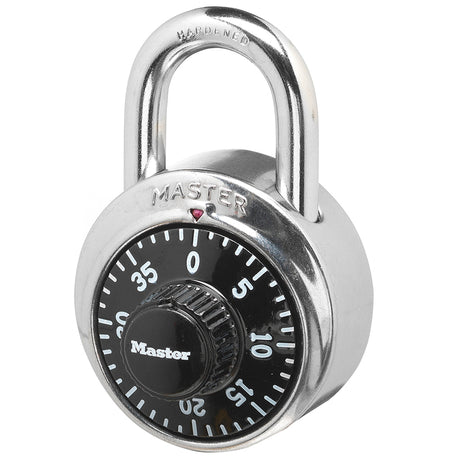 Master Lock 2-9/10 in. H X 1-7/8 in. W Steel Combination Dial Combination Padlock, Pack of 6