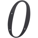 HILLMAN 6 in. Reflective Black Plastic Nail-On Number 0 1 pc, Pack of 3