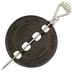 Imperial BM0050-A Series Damper, 5 in Dia Dimensions, Cast Iron