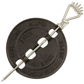 Imperial BM0050-A Series Damper, 5 in Dia Dimensions, Cast Iron