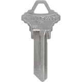 HILLMAN Traditional Silver House/Office Key Blank SC1 Single For Schlage Locks, Pack of 10
