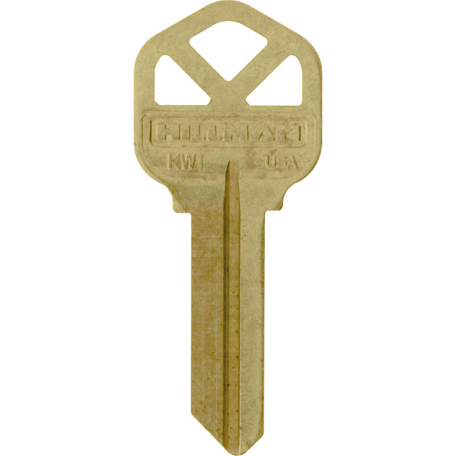 HILLMAN Kwikset Traditional Key House/Office Universal Key Blank Single Brown