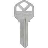 HILLMAN Kwikset House/Office Universal Key Blank KW1 Double, Pack of 10