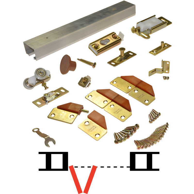 Johnson Hardware 100FD Aluminum Bi-fold Hardware Kit – Mrosupreme.com