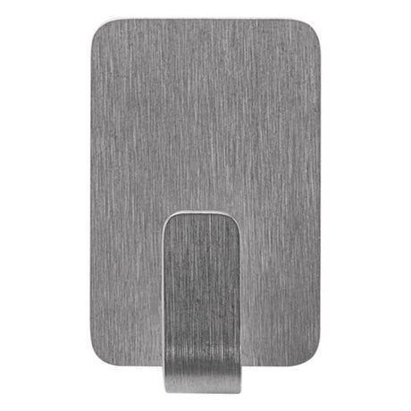 3M Command Stainless Steel Metal Small Hook 0.5 lb. cap. 4 pk