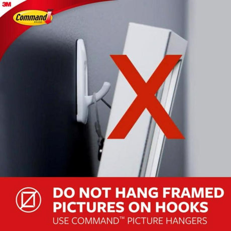 3M Command Stainless Steel Metal Small Hook 0.5 lb. cap. 4 pk