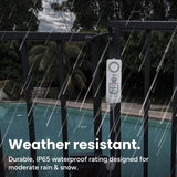 Techko White Plastic Safe Pool Alarm