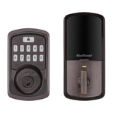 Kwikset SmartKey Aura Venetian Bronze Metal Bluetooth Keypad Entry Smart Lock