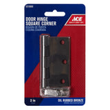 Ace 3 in. L Oil Rubbed Bronze Residential Door Hinge 1 pk