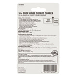 Ace 3 in. L Chrome Residential Door Hinge 1 pk