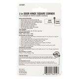 Ace 3 in. L Satin Brass Residential Door Hinge 1 pk