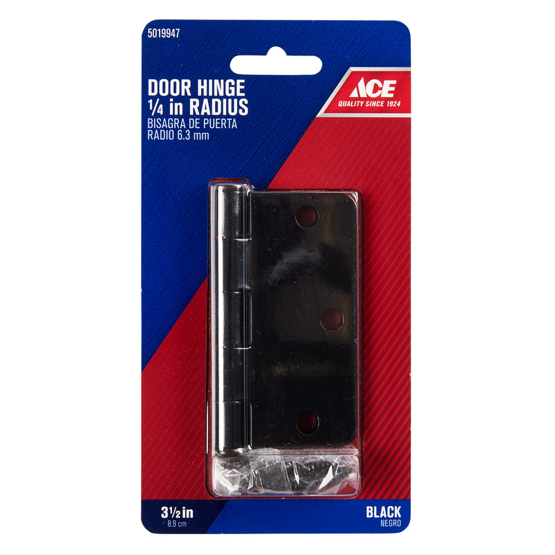 Ace 3-1/2 in. L Black Residential Door Hinge 1 pk