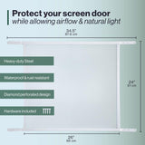 M-D Building Products 36 in. L White Steel Door Grille 1 pc, Pack of 4