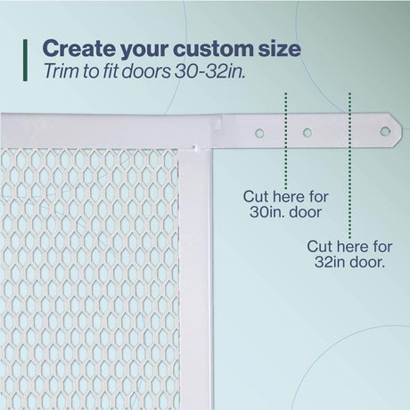 M-D Building Products 36 in. L White Steel Door Grille 1 pc, Pack of 4