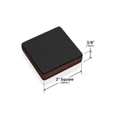 Slipstick GorillaPads Rubber Self Adhesive Gripper Pad Black Square 2 in. W X 2 in. L 8 pk