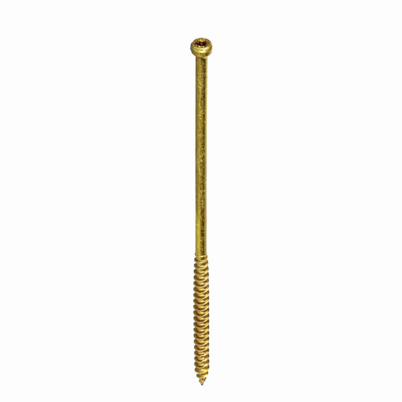GRK Fasteners No. 9 in. X 4 in. L Star Trim Head W-Cut Trim Screws