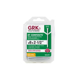 GRK Fasteners No. 8 in. X 2-1/2 in. L Star Trim Head W-Cut Trim Screws