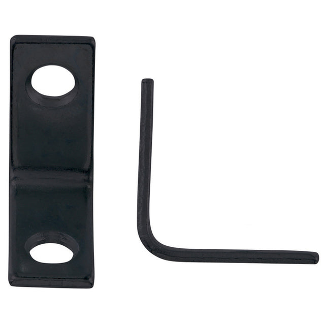 Hampton 1 in. H X 0.75 in. W X 1 in. D Black Steel Inside L Corner Brace, Pack of 25