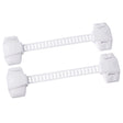 North States Toddleroo White Plastic Strap Lock 2 pk
